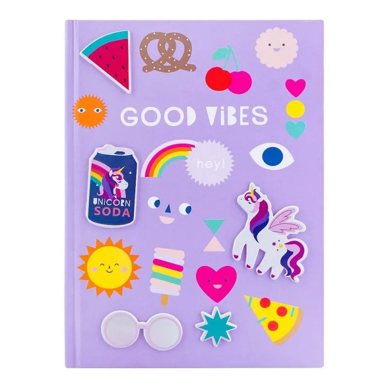 children's diary, good vibes, purple, fd 01 image2