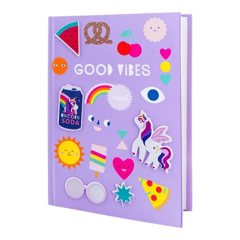 children's diary, good vibes, purple, fd 01 main image