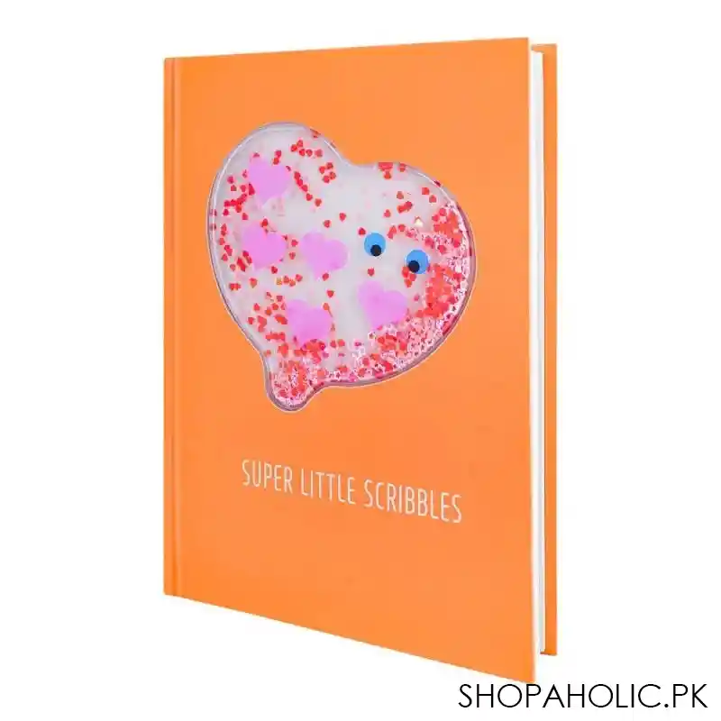 children's diary, super little scribbles, orange, fd 02 main image