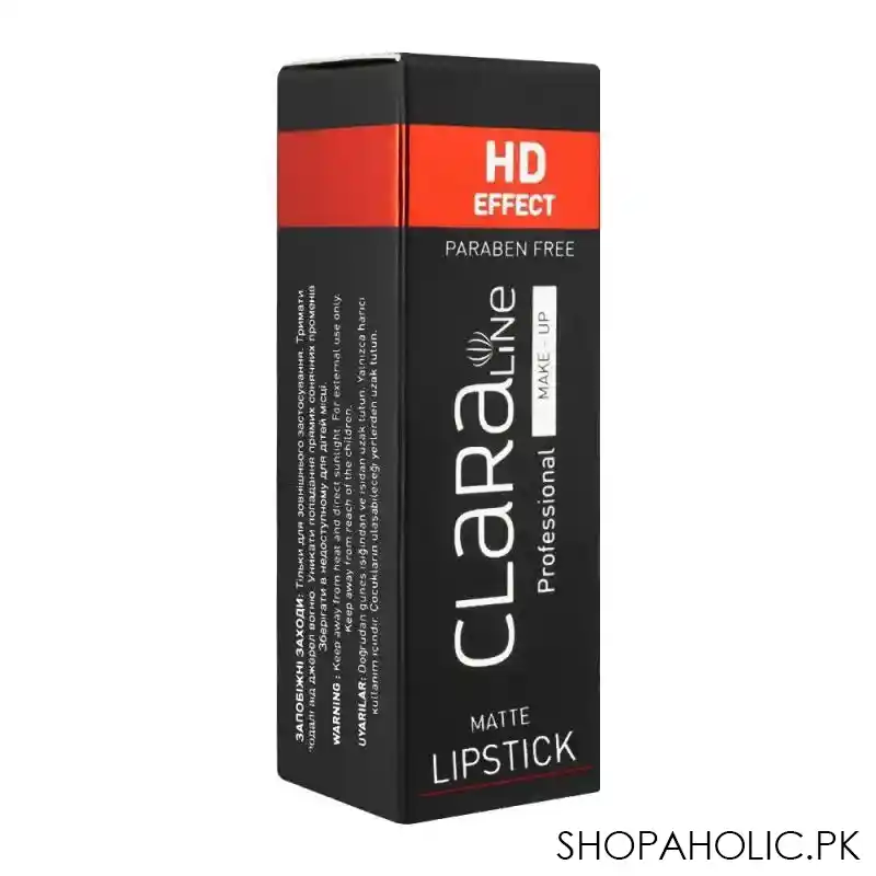 claraline professional hd effect matte lipstick, 522 image3