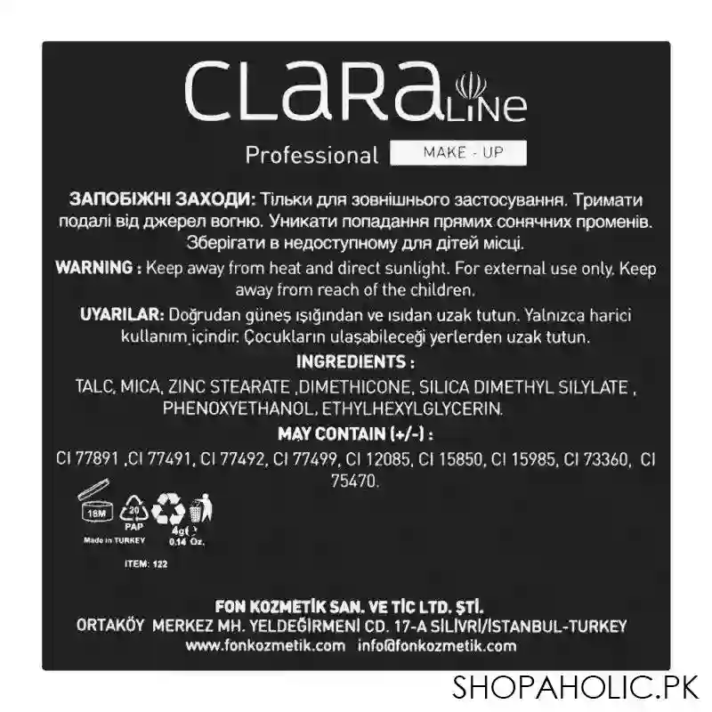 claraline professional high definition compact eye shadow, 238 image3