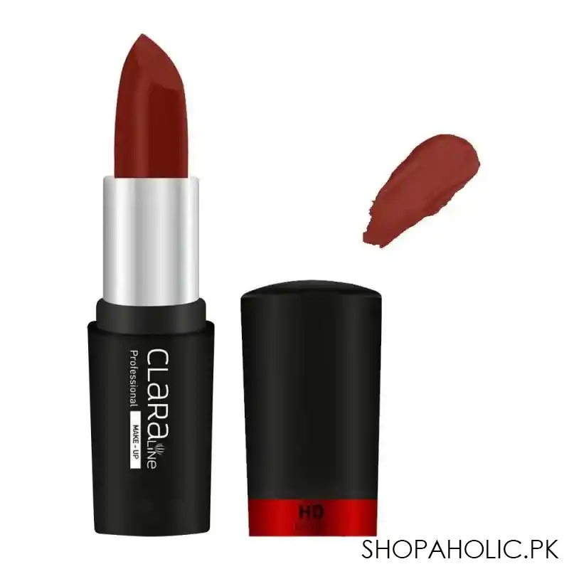 claraline professional make up hd effect matte lipstick, 445 main image