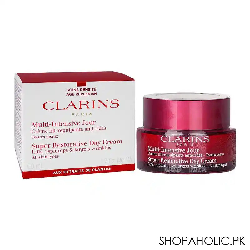 Clarins Multi Intensive Jour Super Restorative Day Cream, Lifts, Replumps, 50ml - Main Image