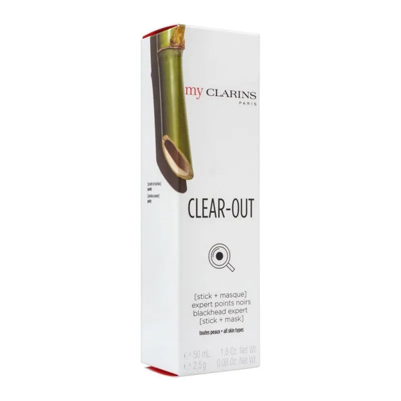 clarins my clarins clear out, blackhead expert facial stick + mask, 50ml image2