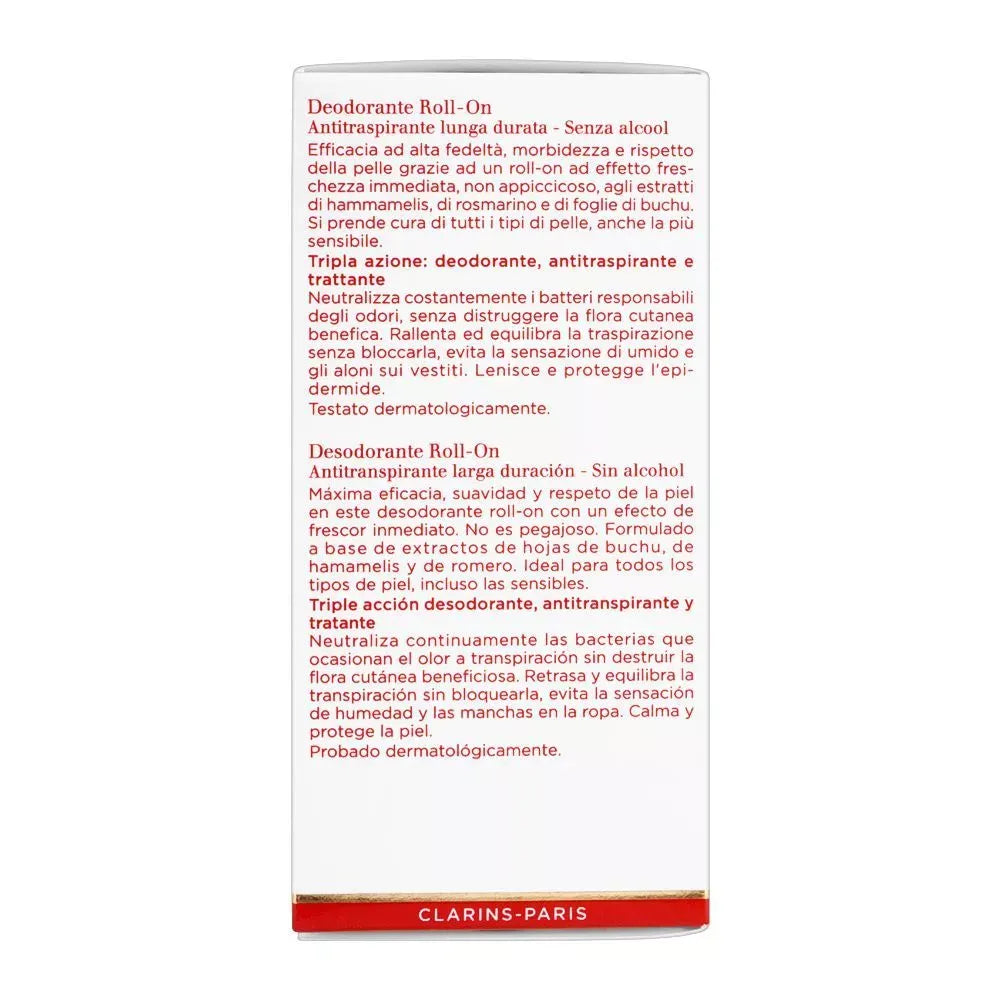 clarins paris anti perspirant deodorant roll on, 50ml image3