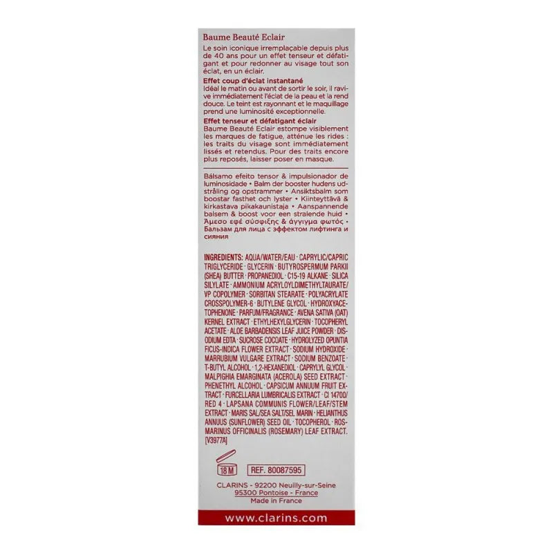 clarins paris beauty flash balm tightening & radiance boosting, 50ml image2