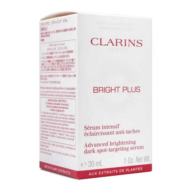 clarins paris bright plus advanced brightening dark spot targeting serum, 30ml image2