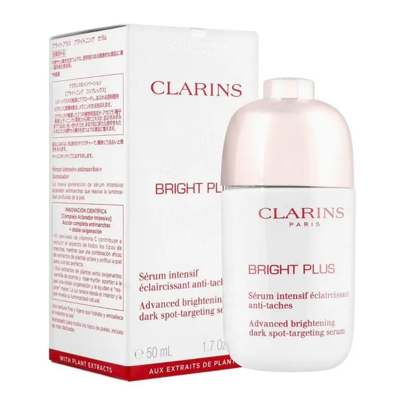 clarins paris bright plus dark spot targeting serum, 50ml main image