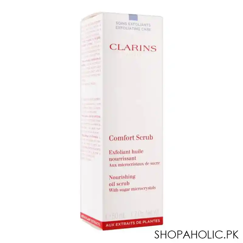 clarins paris comfort scrub nourishing oil scrub, with sugar microcrystals, 50ml image3