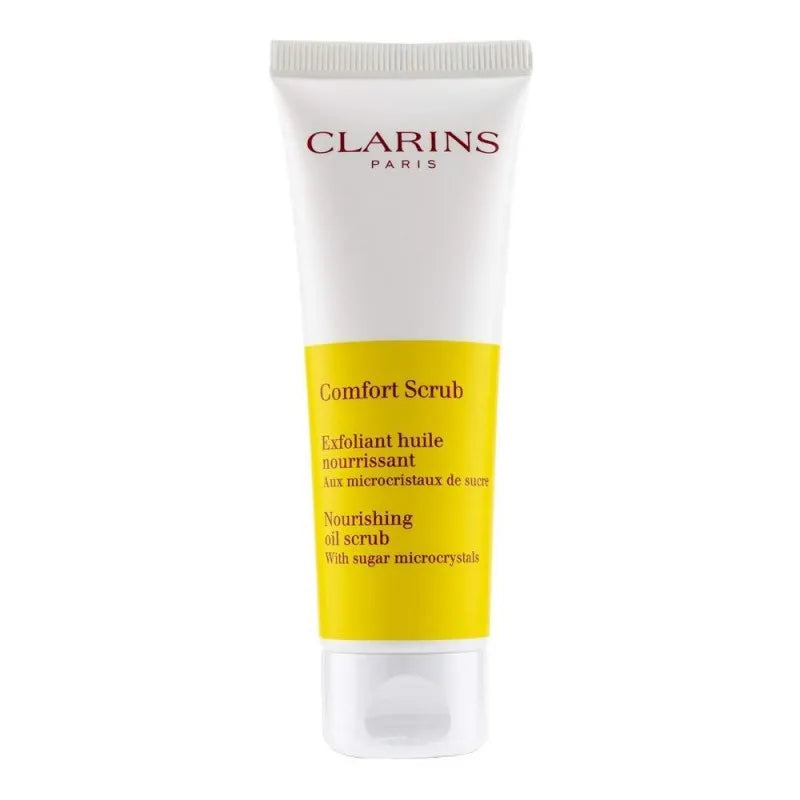 clarins paris comfort scrub nourishing oil scrub, with sugar microcrystals, 50ml main image