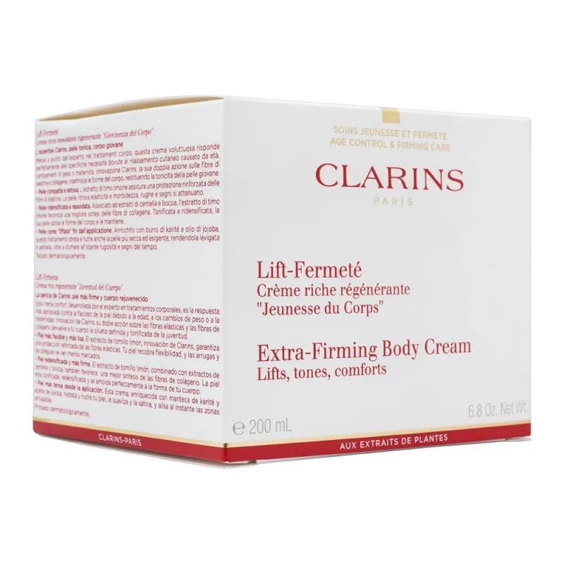 clarins paris extra firming body cream, 200ml image2