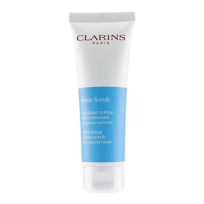 clarins paris fresh scrub refreshing cream scrub, with natural beads, 50ml main image