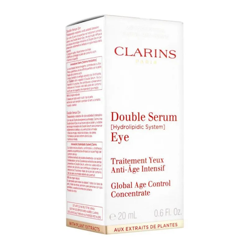 clarins paris global age control concentrate double serum eye, 20ml image2