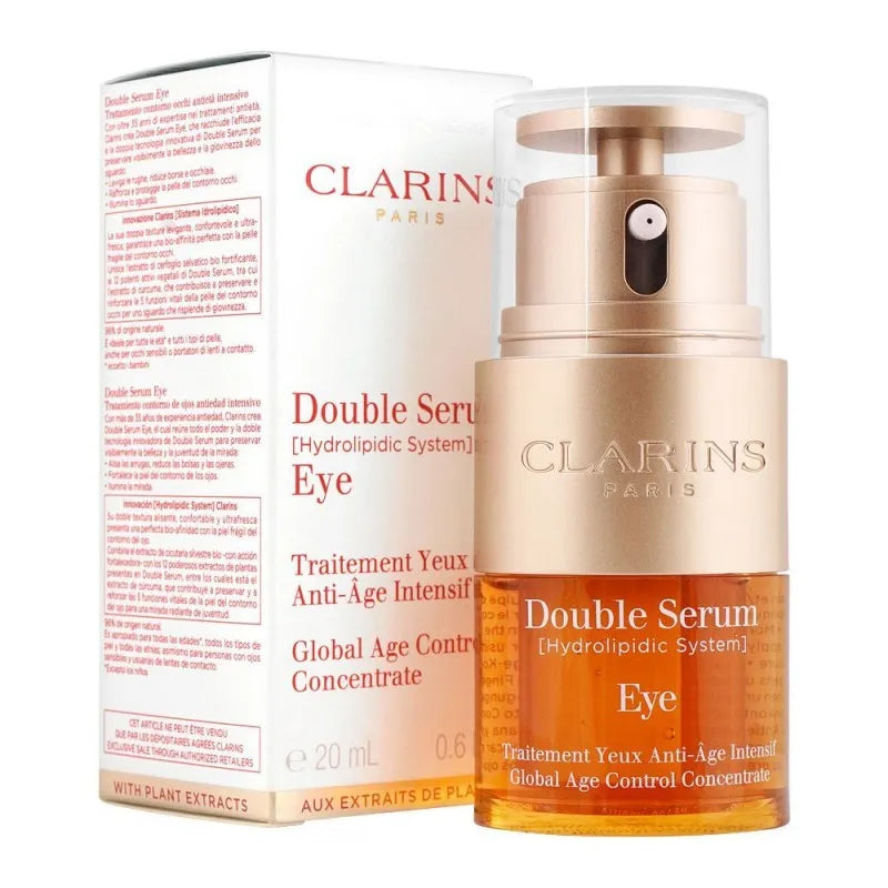 clarins paris global age control concentrate double serum eye, 20ml main image