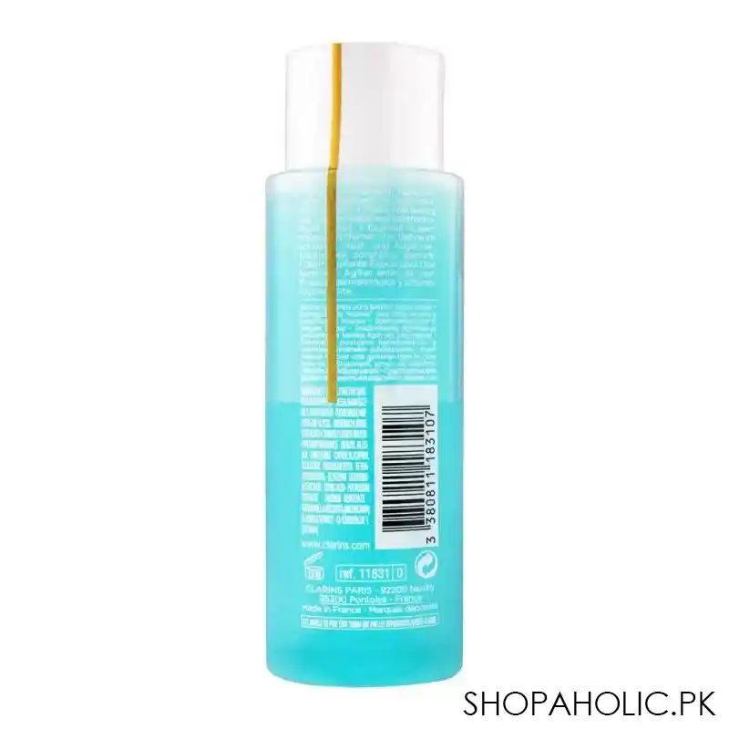 clarins paris instant eye make up remover, waterproof & heavy make up, 125ml image2