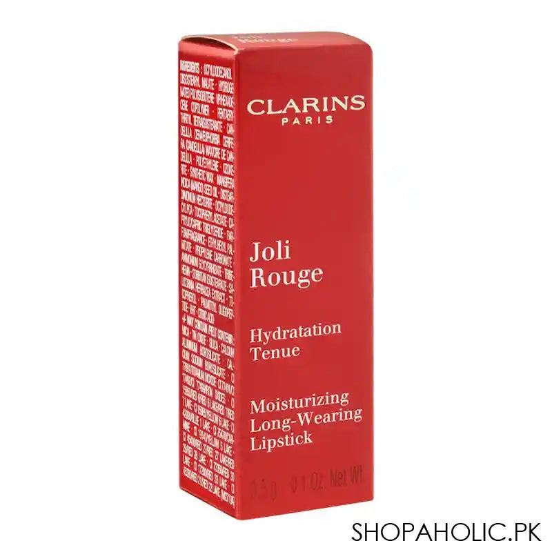 Clarins Paris Joli Rouge Moisturizing Long-Wearing Lipstick, 731 Rose Berry - Image 4