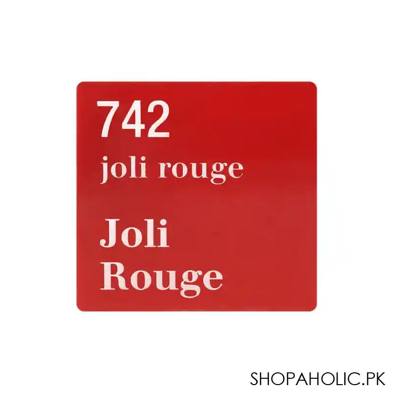 Clarins Paris Joli Rouge Moisturizing Long-Wearing Lipstick, 742 Joli Rouge - Image 2