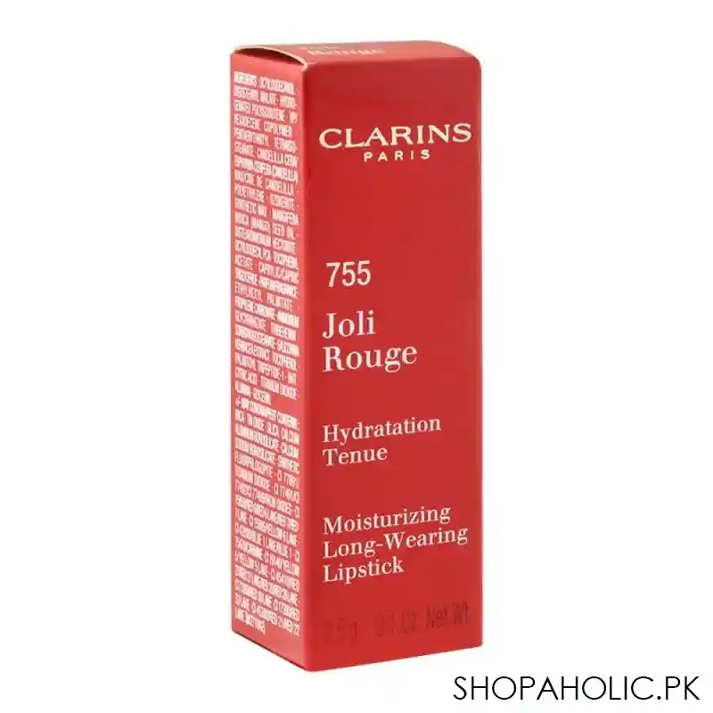 clarins paris joli rouge moisturizing long wearing lipstick, 755 itchi image3