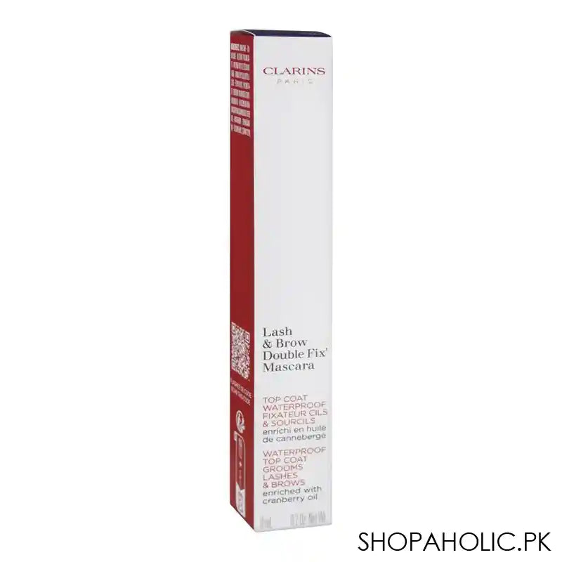 Clarins Paris Lash & Brow Double Fix Mascara, Waterproof, Enriched with Cranberry Oil - Image 5