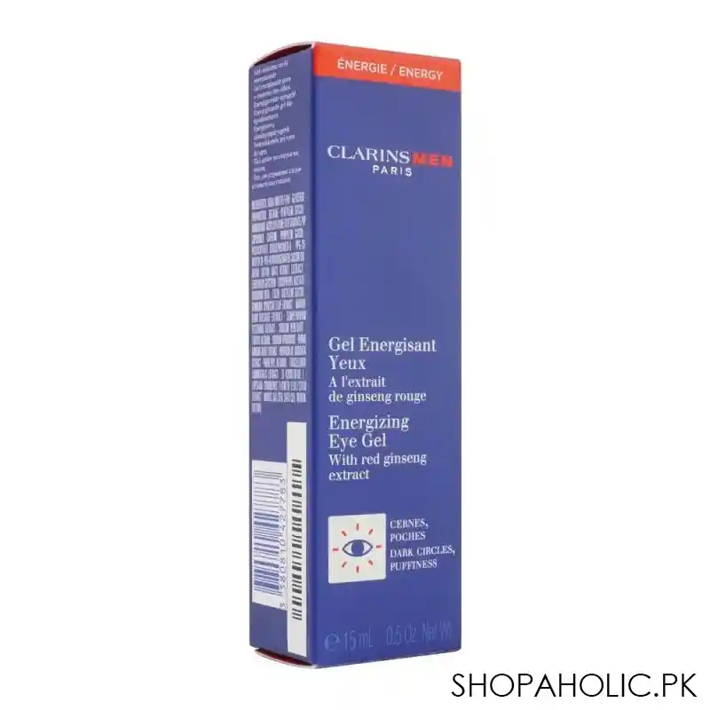 clarins paris men energizing eye gel, with red ginseng extract, 15ml image2