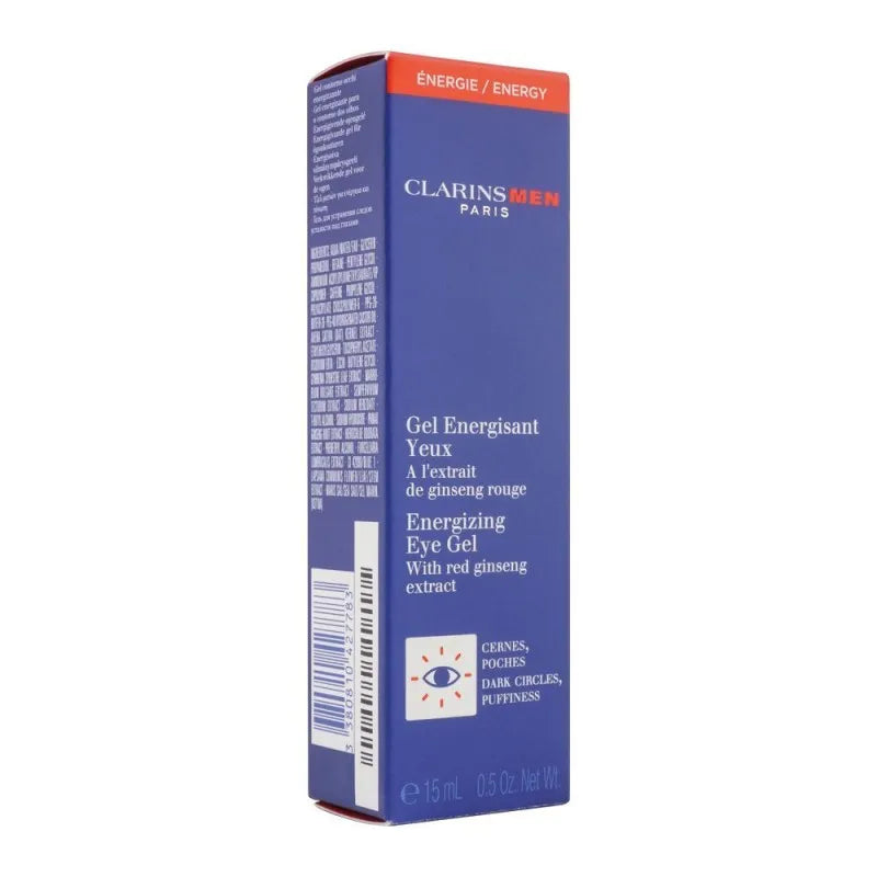 clarins paris men energizing eye gel, with red ginseng extract, 15ml image2