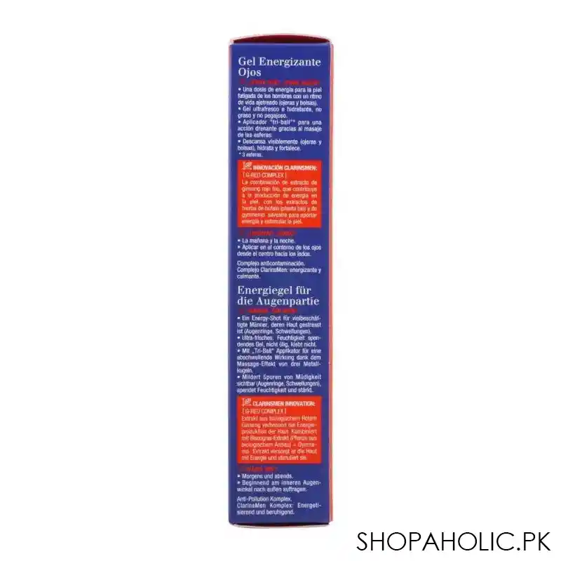 clarins paris men energizing eye gel, with red ginseng extract, 15ml image4