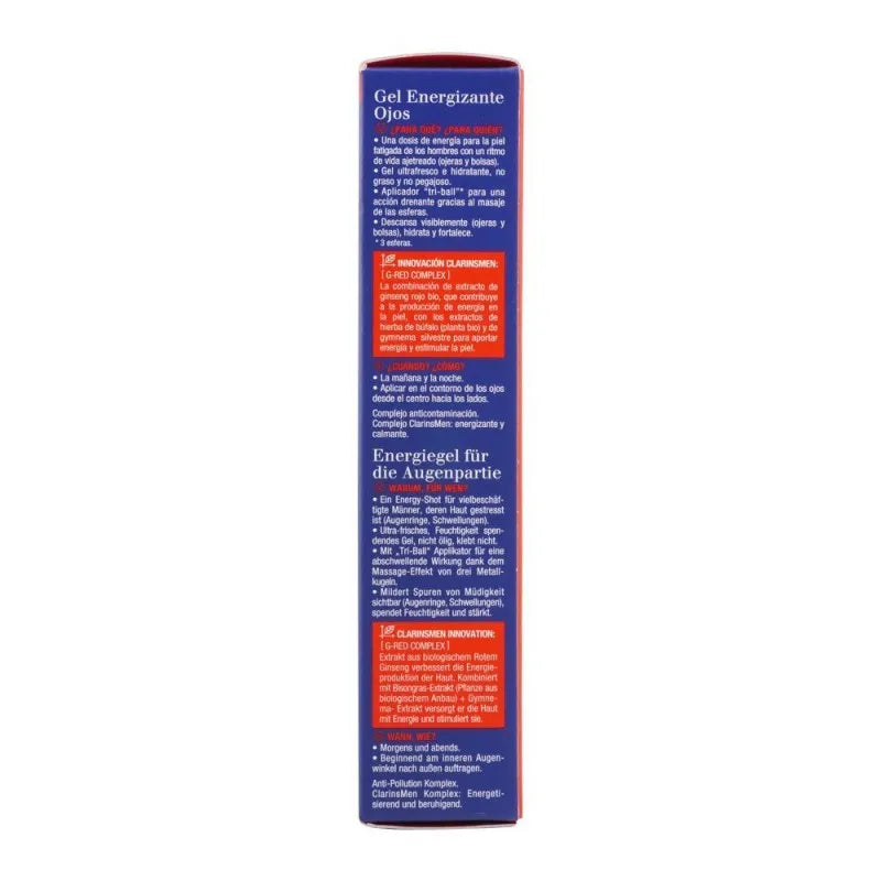 clarins paris men energizing eye gel, with red ginseng extract, 15ml image4