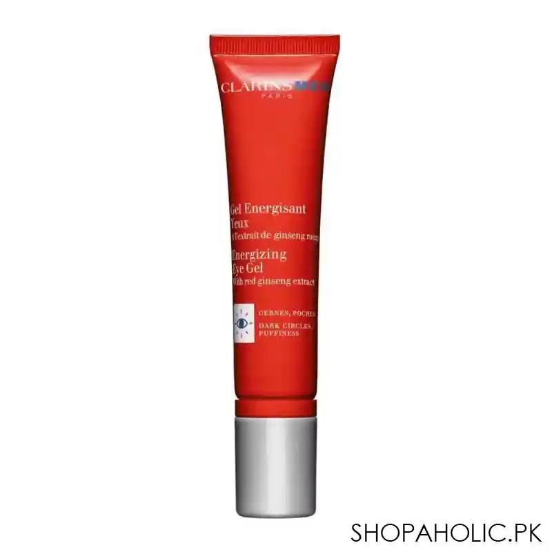 clarins paris men energizing eye gel, with red ginseng extract, 15ml main image