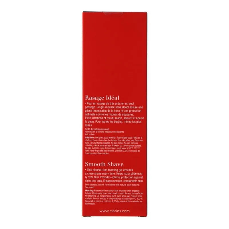 clarins paris men smooth shave foaming gel, 150ml image3