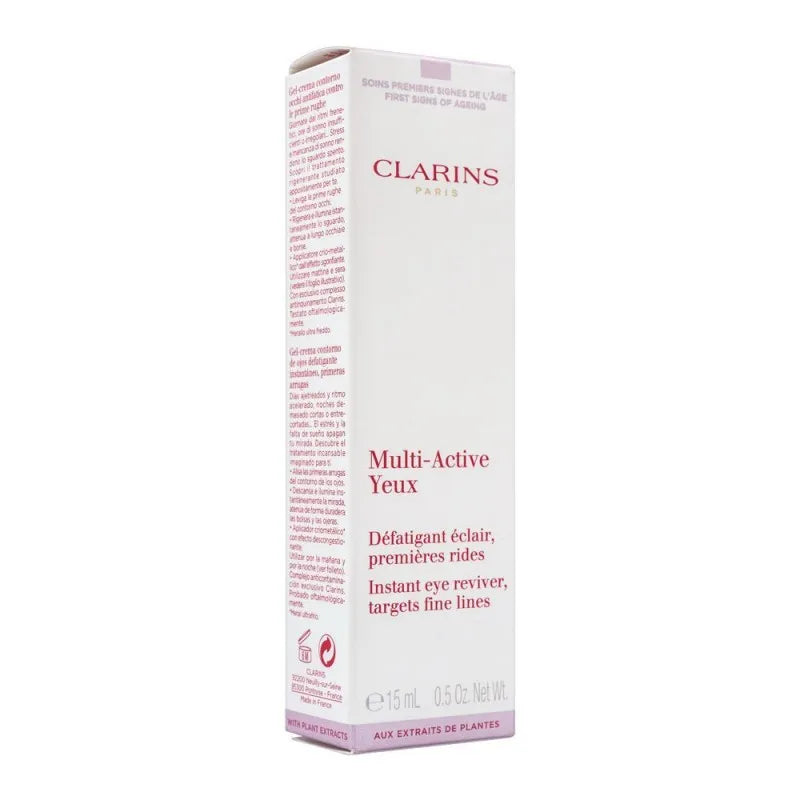 clarins paris multi active yeux instant eye reviver, 15ml image2