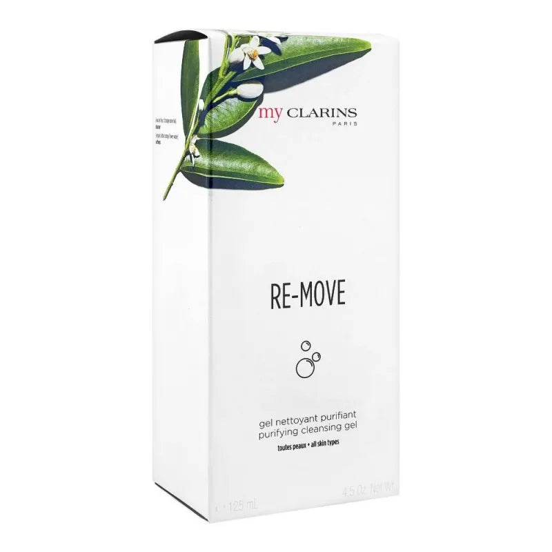 clarins paris my clarins re move purifying cleansing gel, for all skin types, 125ml image2