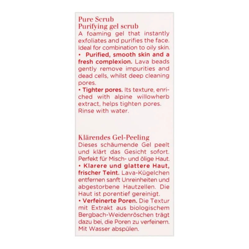 clarins paris pure scrub purifying gel scrub, with lava beads, 50ml image5