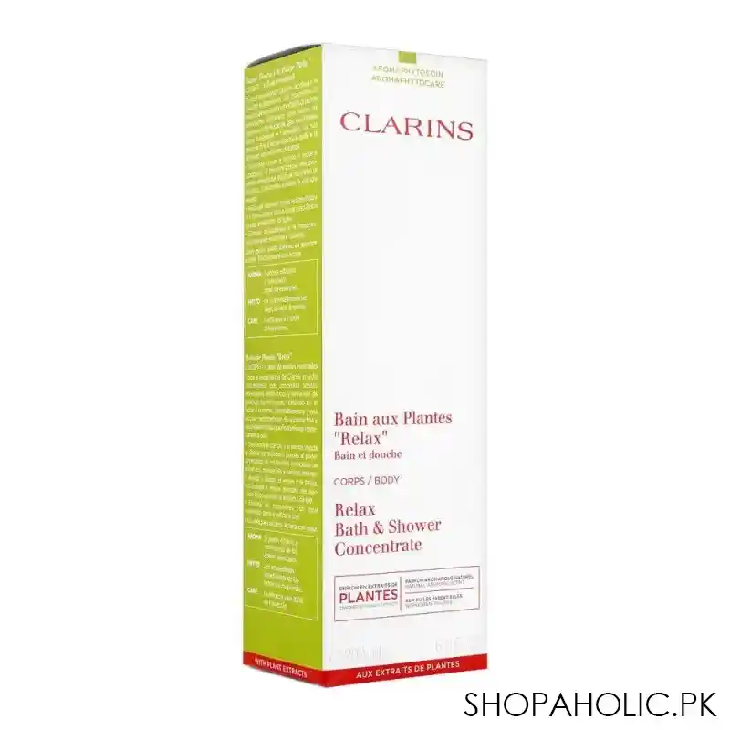 clarins paris relax bath & shower concentrate, 200ml image2