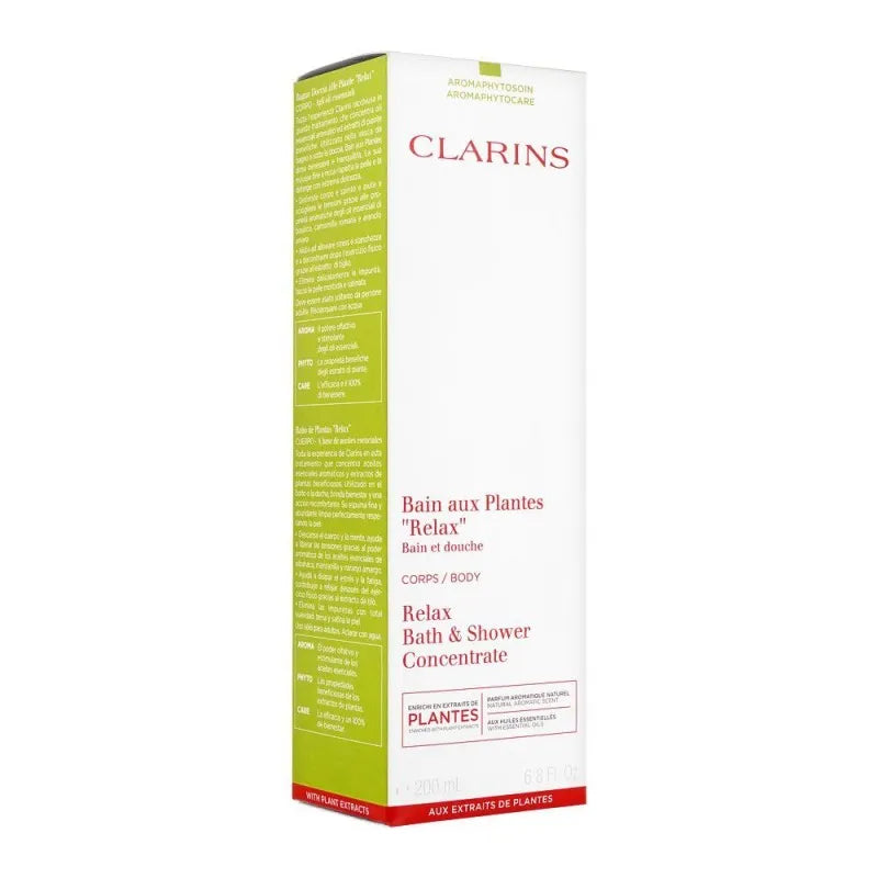 clarins paris relax bath & shower concentrate, 200ml image2