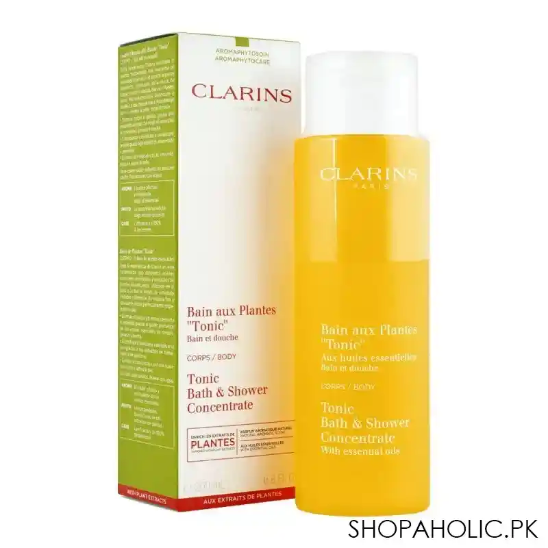 clarins paris tonic bath & shower concentrate, 200ml main image