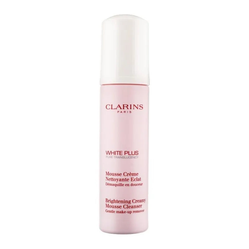 clarins paris white plus brightening creamy mousse cleanser, 150ml main image