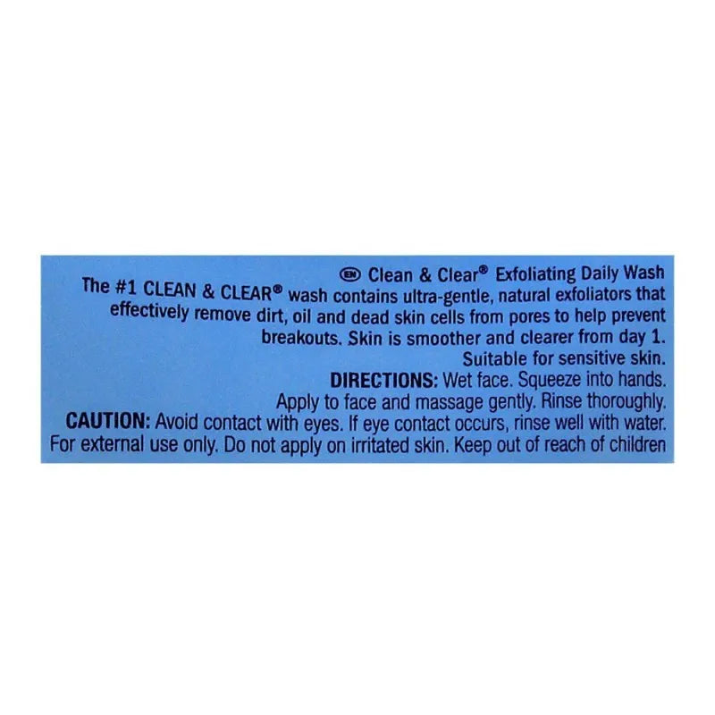 clean & clear exfoliating daily wash, oil free, 150ml image5