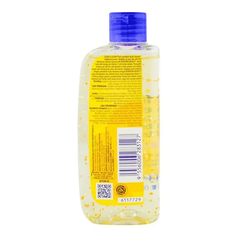 clean & clear fruit essentials lemon facial wash, 100ml image2