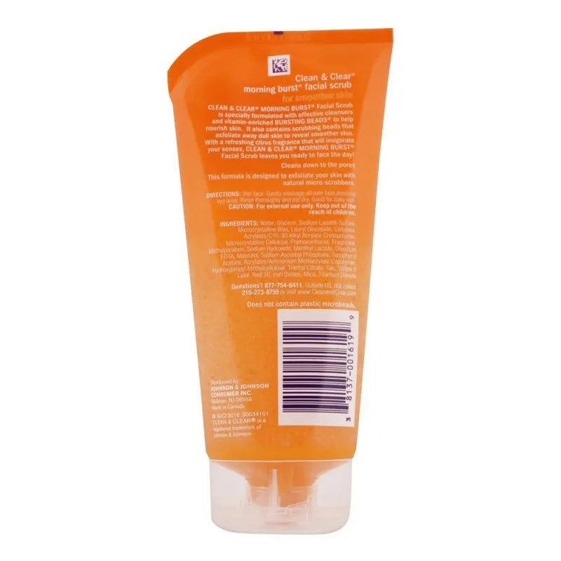 clean & clear morning burst oil free facial scrub, 141gm image2