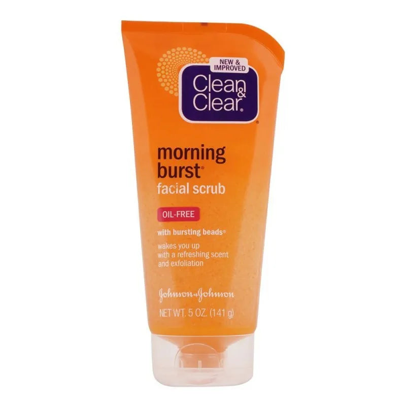 clean & clear morning burst oil free facial scrub, 141gm main image