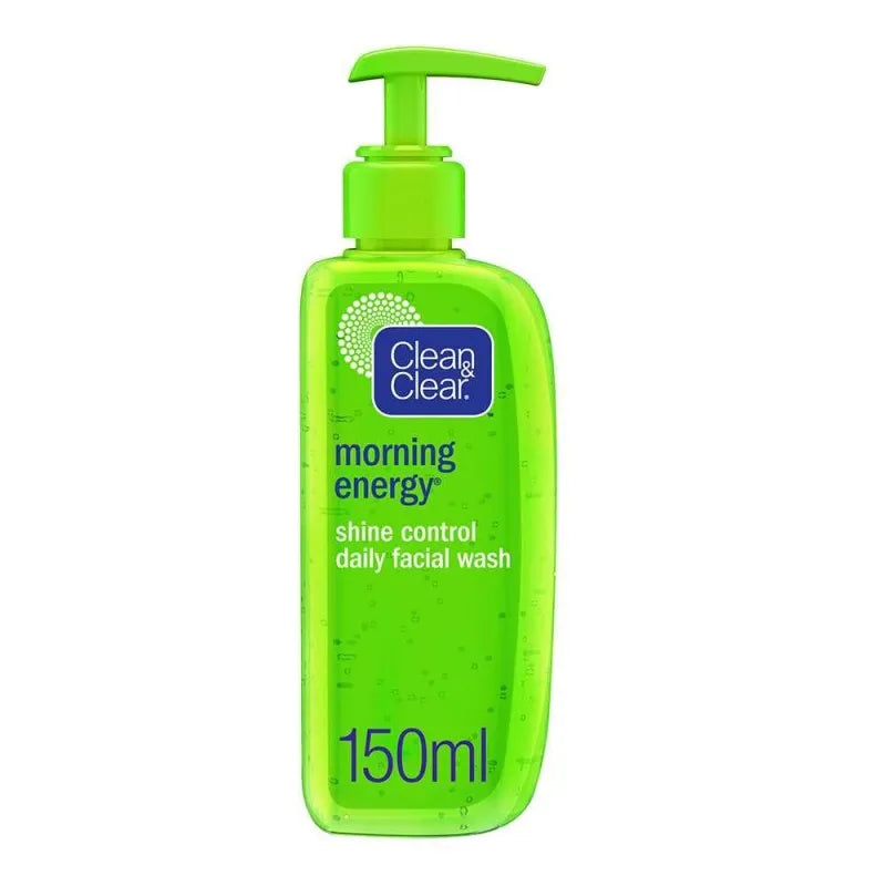 clean & clear morning energy shine control daily facial wash, oil free, 150ml main image