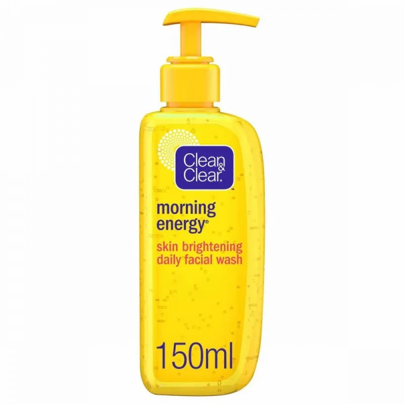 clean & clear morning energy skin brightening daily facial wash, oil free, 150ml main image