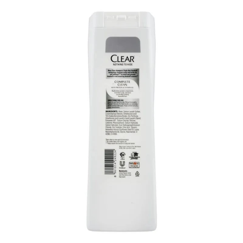 clear anti dandruff complete clean shampoo, 380ml image2