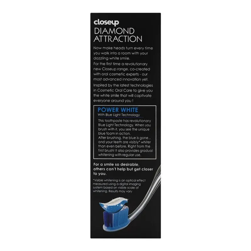 closeup diamond attraction gel toothpaste, imported, 100g image3