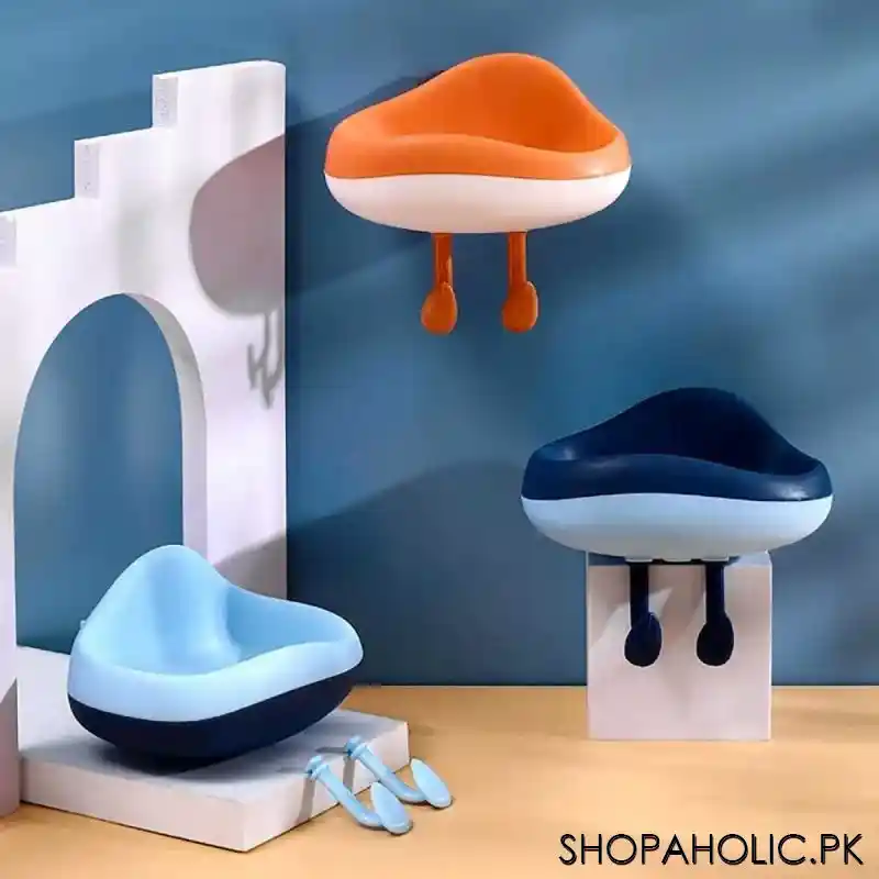 cloud shape wall hanging soap box with detachable hooks holder image4