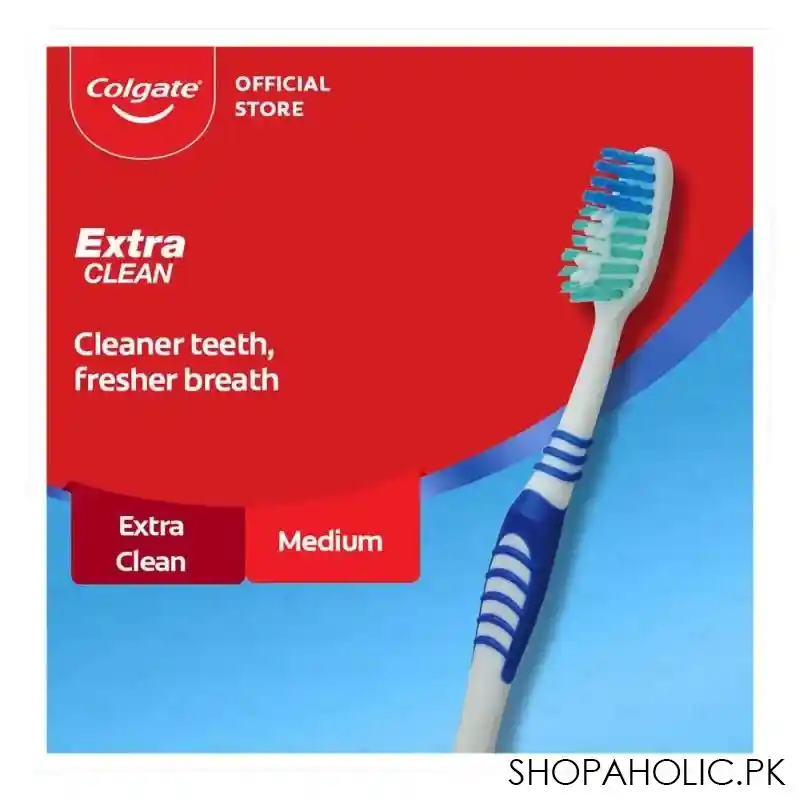 colgate extra clean medium toothbrush main image