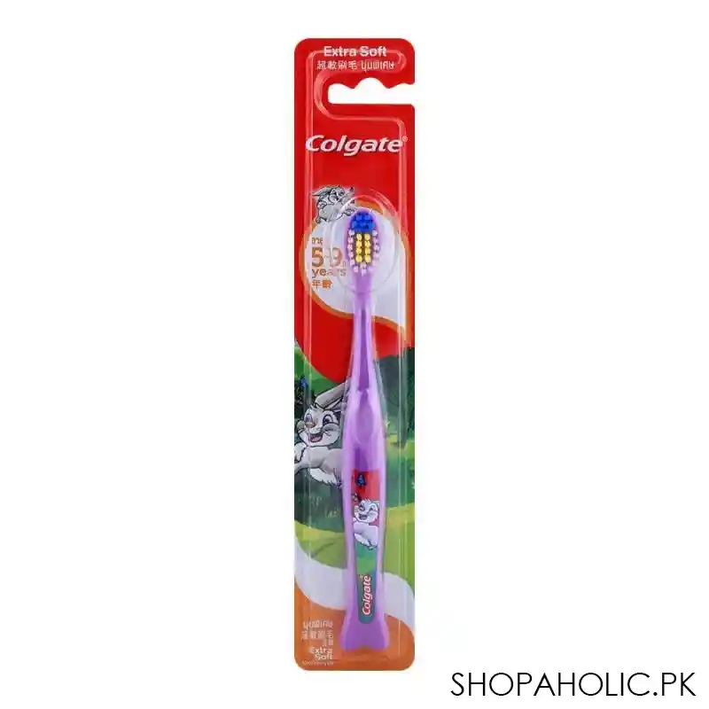 colgate kids 5 9 rabbit toothbrush, extra soft main image