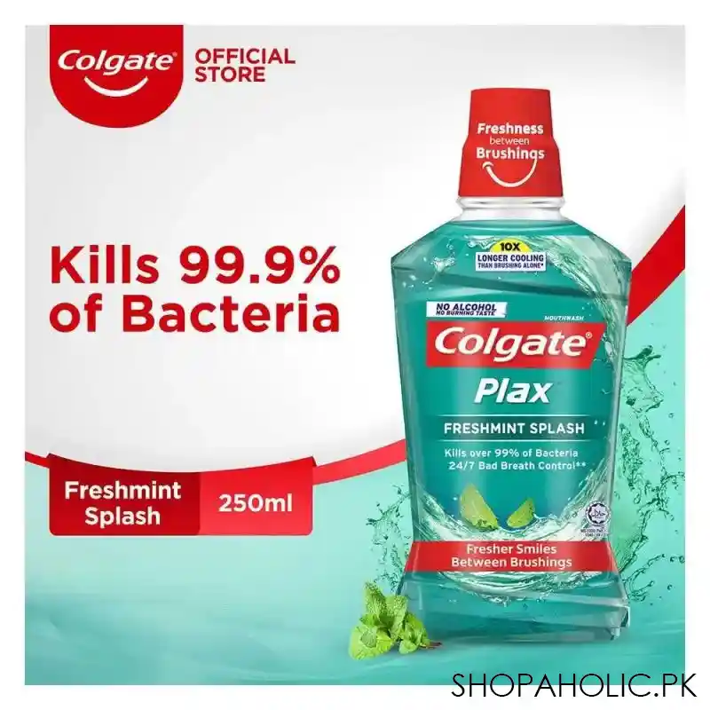 colgate plax freshmint splash mouthwash 250ml main image