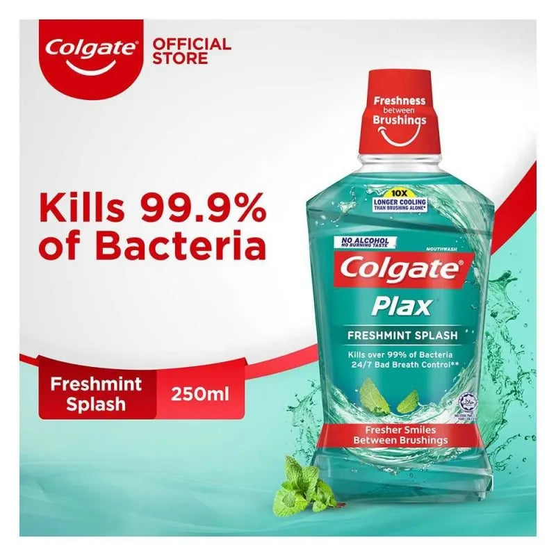 colgate plax freshmint splash mouthwash 250ml main image