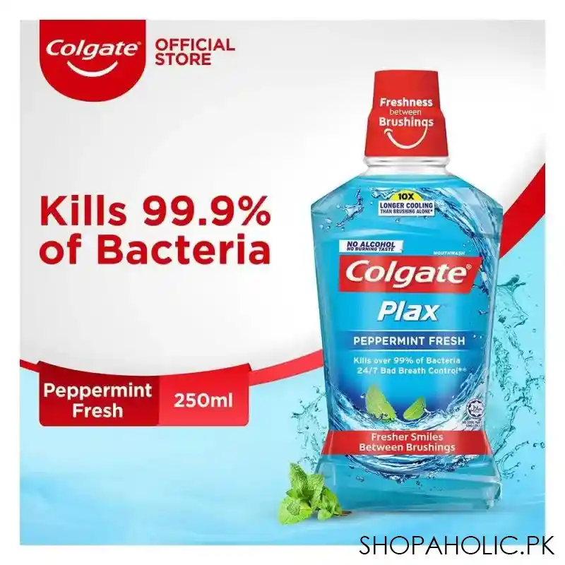 colgate plax peppermint fresh mouthwash 250ml main image